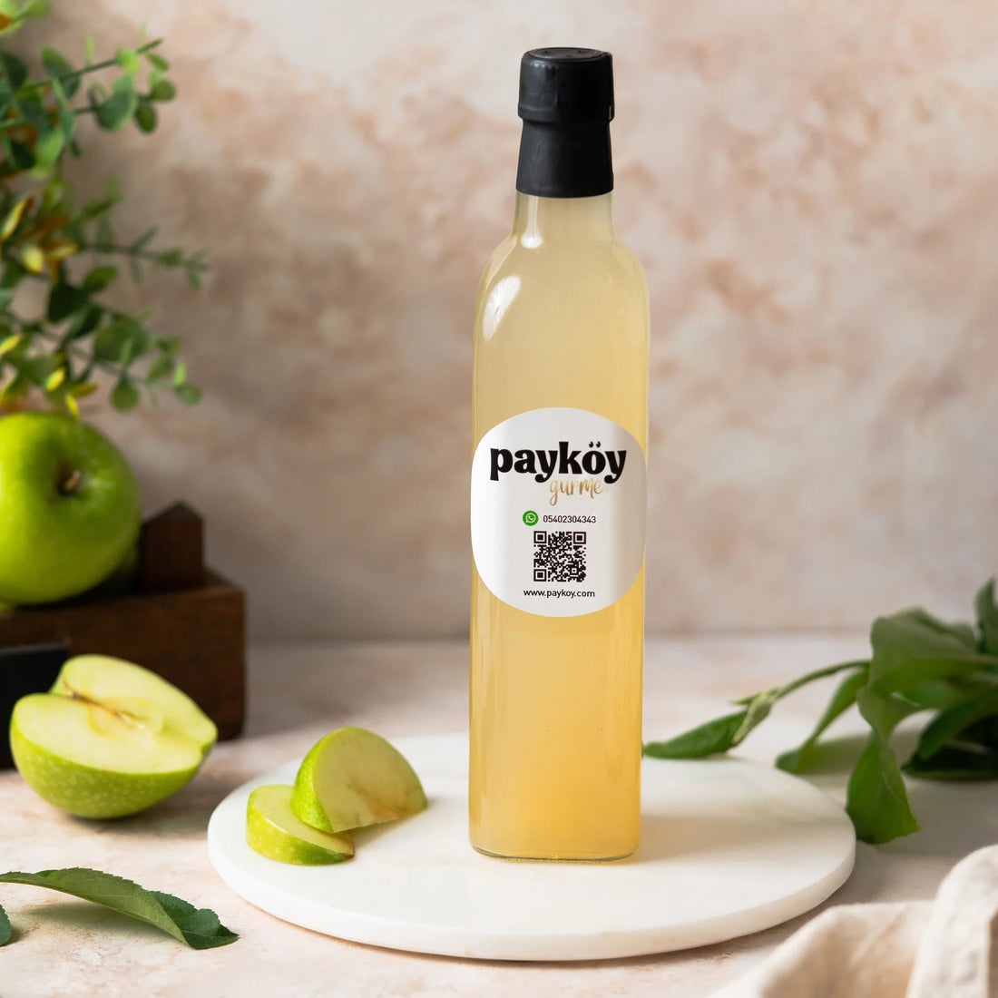 Doğal Fermente Elma Sirkesi - 500 ml (Ev Yapımı)