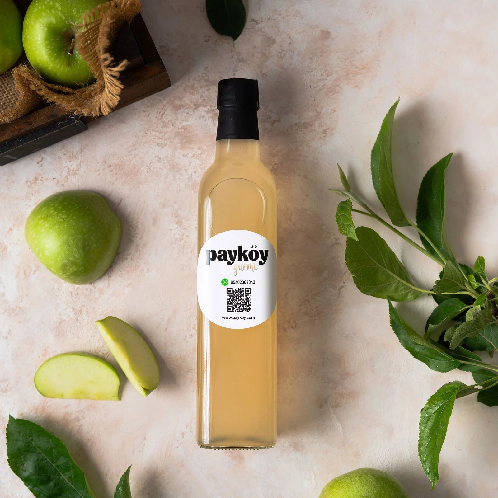 Doğal Fermente Elma Sirkesi - 500 ml (Ev Yapımı)