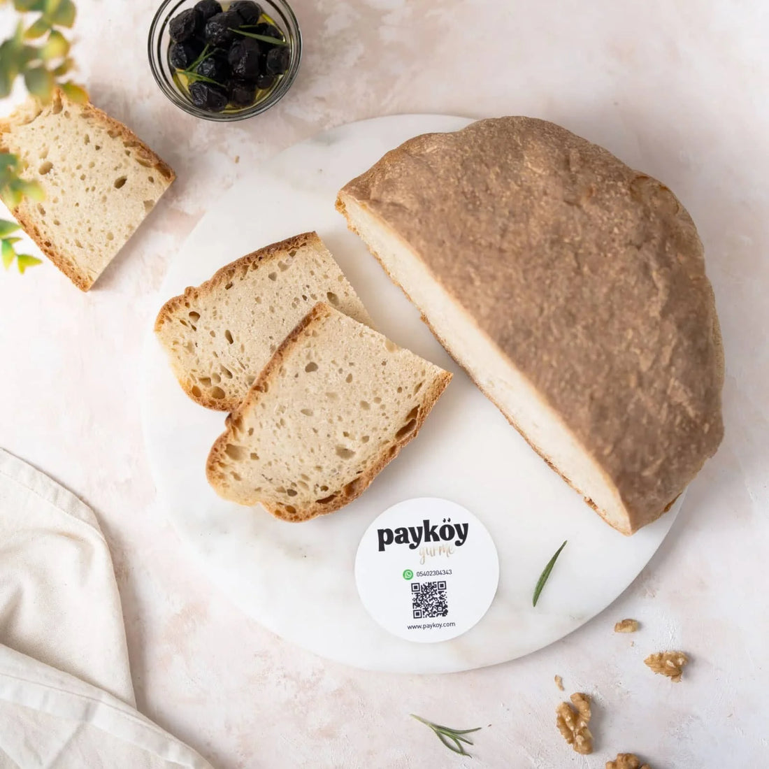 Odun Ateşinde Ekşi Mayalı Köy Ekmeği (1200 gr)